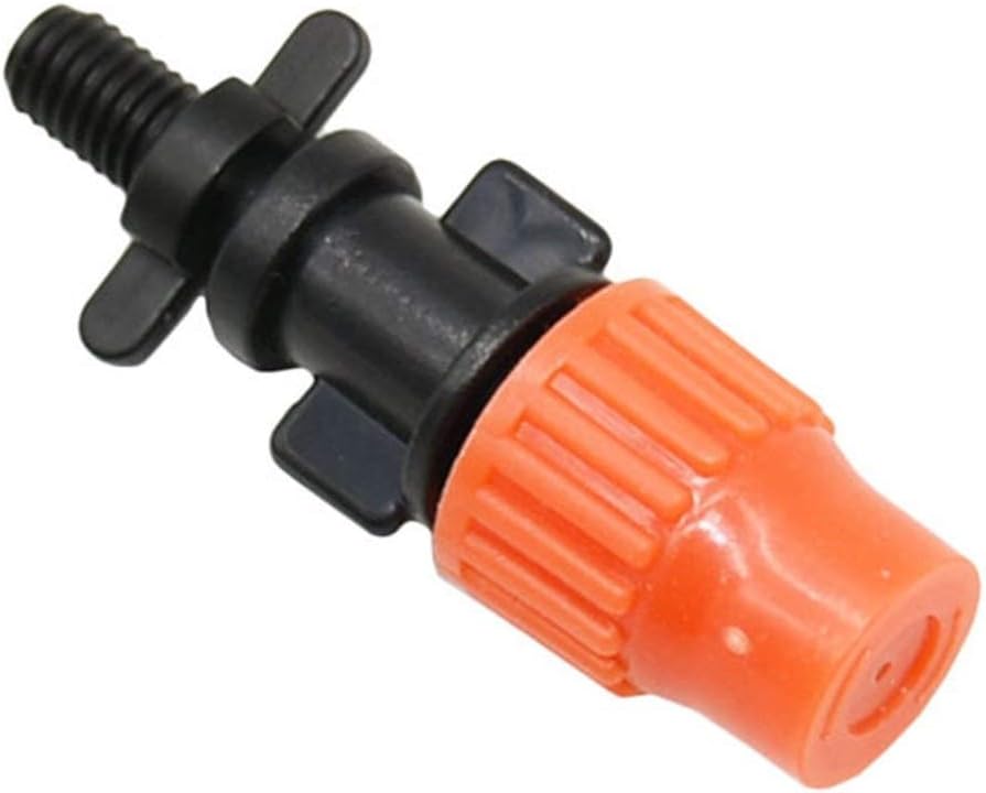 Utility Hose Butt Household Hose Adapter Greenhouse Mist Nozzle with Threaded Barb Connector Adjustable Mist Mist Sprayer Garden Greenhouse 10Set/Burgundy