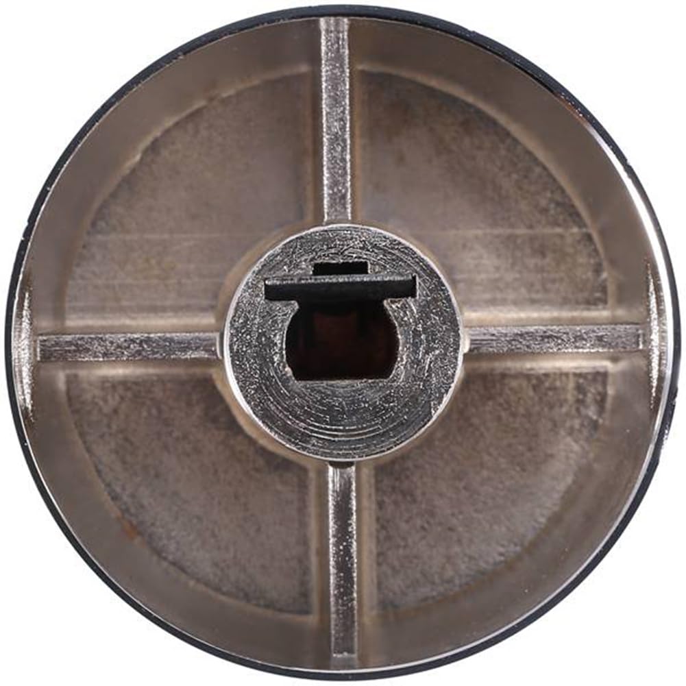 Ferleiss Geborsteld metalen gasfornuis knoppen fornuis bediening schakelaar bereik ovenknoppen kookplaat brander knop (24 stuks 6 mm as