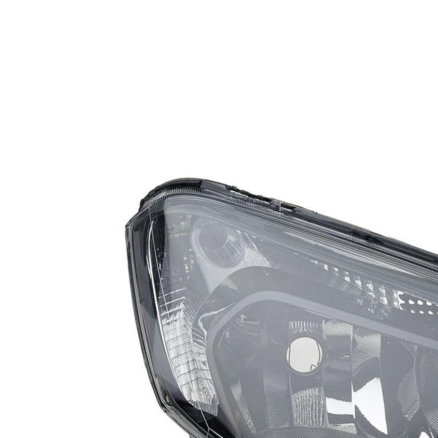 Johns Faros delanteros H7/H15 para Ford Transit Courier Tourneo, faros delanteros, negro, tráfico por carretera, halógenos, 2014-2018, homologado tipo E, lado derecho del copiloto, con regulación de