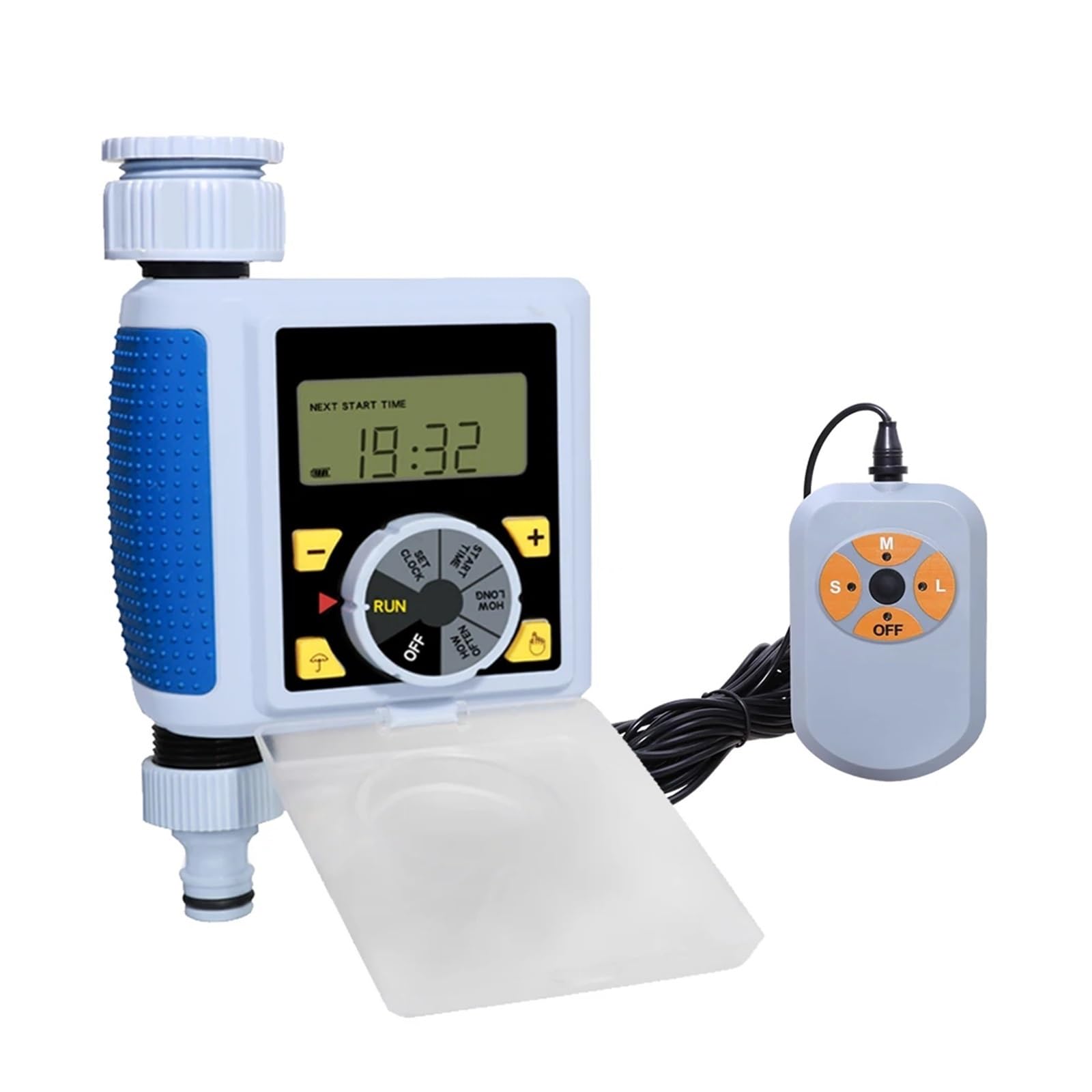 NURII Timer Automatico 'Acqua, Controller for l'irrigazione del Giardino, sensore Pioggia e sensore di umidità (Size : with Humidity Sensor)