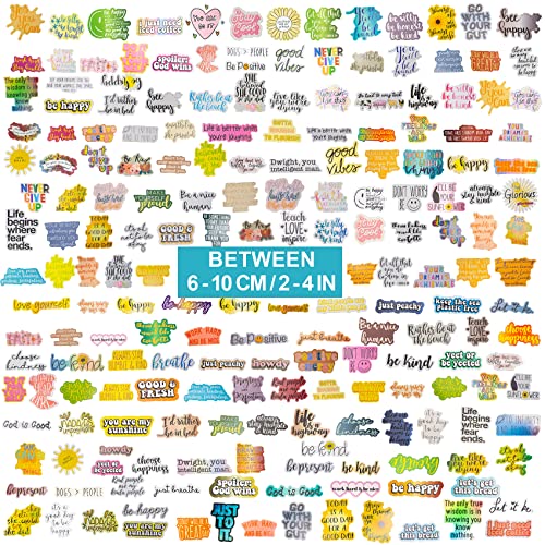 Funxee 200Pcs Inspirational Motivational Stickers For Water Bottle - Vinyl Mental Health Theme Laptop Sticker, Waterproof Positive Affirmation Journaling Decal For Adults Kids Teens Teacher Students #TOP1