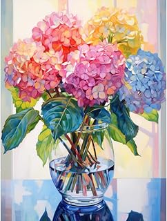 WUDWL Diamond Painting Kits for Adults - Vases DIY 5D Diamond Art Kits Full Drill Diamond Dots Paintings with Diamonds Gem Art and Crafts Home Decor 12x16inch