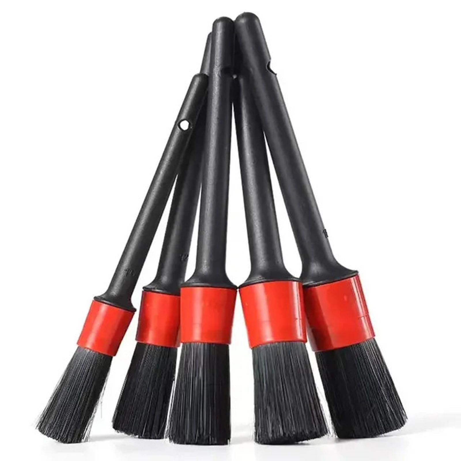 3szt Zewnętrzna szczotka do detali wnętrza samochodu Szczotki z włosia dzika do czyszczenia samochodu Auto Detail Tools