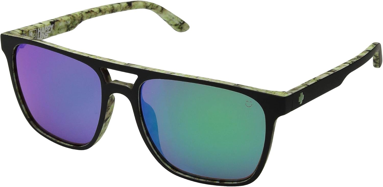 Spy Czar Sunglasses Matte Black Cushwall with Happy Gren Spectra Lens