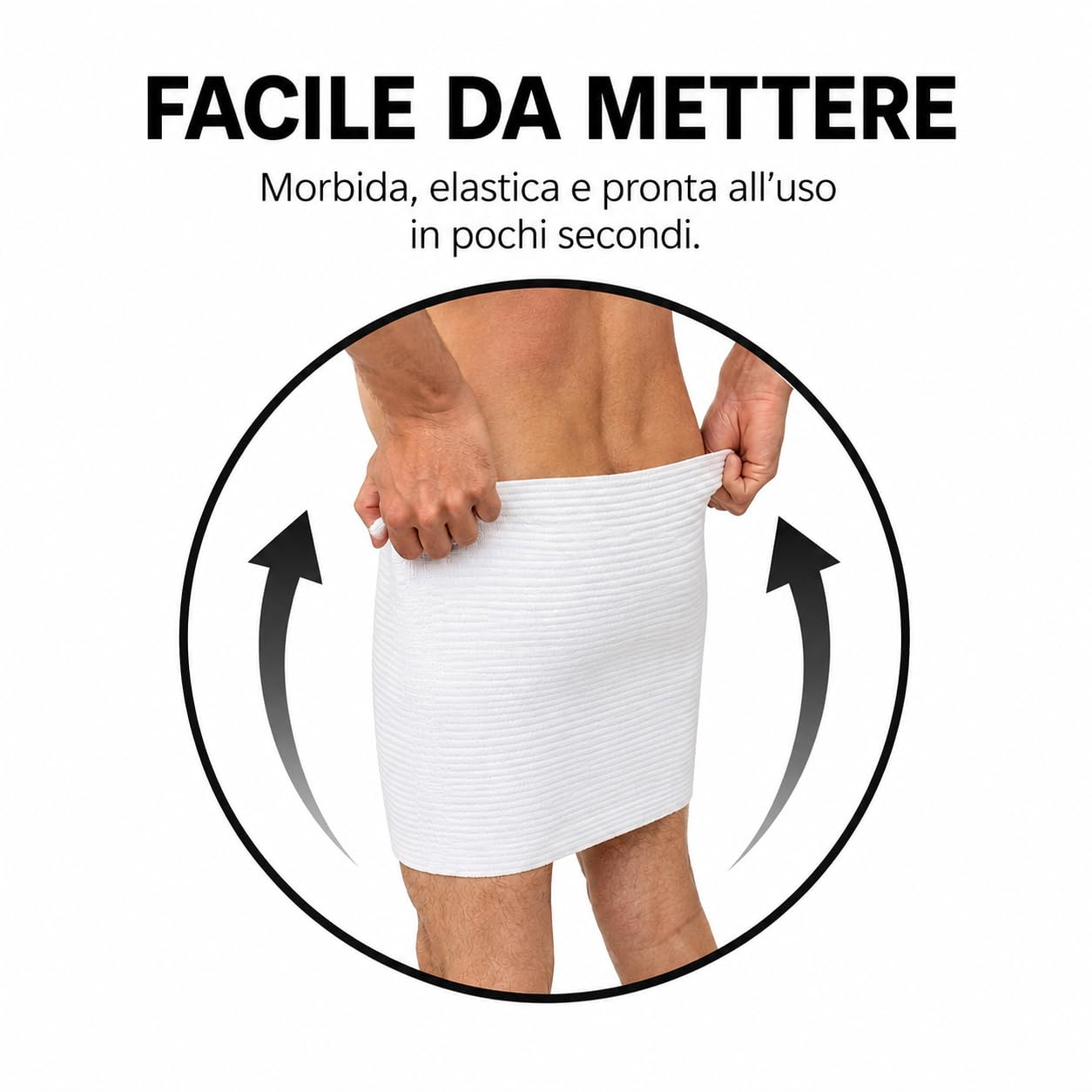 eMMe SQUARE - Fascia Lombare Estiva in Cotone Traspirante Unisex – Pancera Contenitiva, Supporto Schiena Addominale Elasticizzato Made in Italy – Ideale per l'Estate (L)