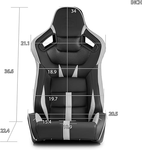 Miniatura 8 de ModifyStreet Universal PVC Cuero Reclinable Negro con RosaAzul Racing Asientos Derecha Izquierda Serie VIPER
