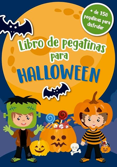 Portada de Libros de Pegatinas para Halloween