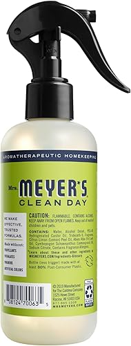 Miniatura 185 de Mrs. Meyer's Clean Day - Ambientador en espray, atomizador sin aerosol infundido con aceites esenciales, albahaca, 8 onzas líquidas