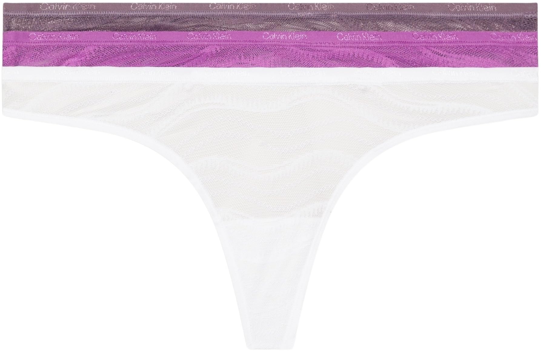 Calvin Klein Tanga Mujer Pack de 3 Thong Ropa interior