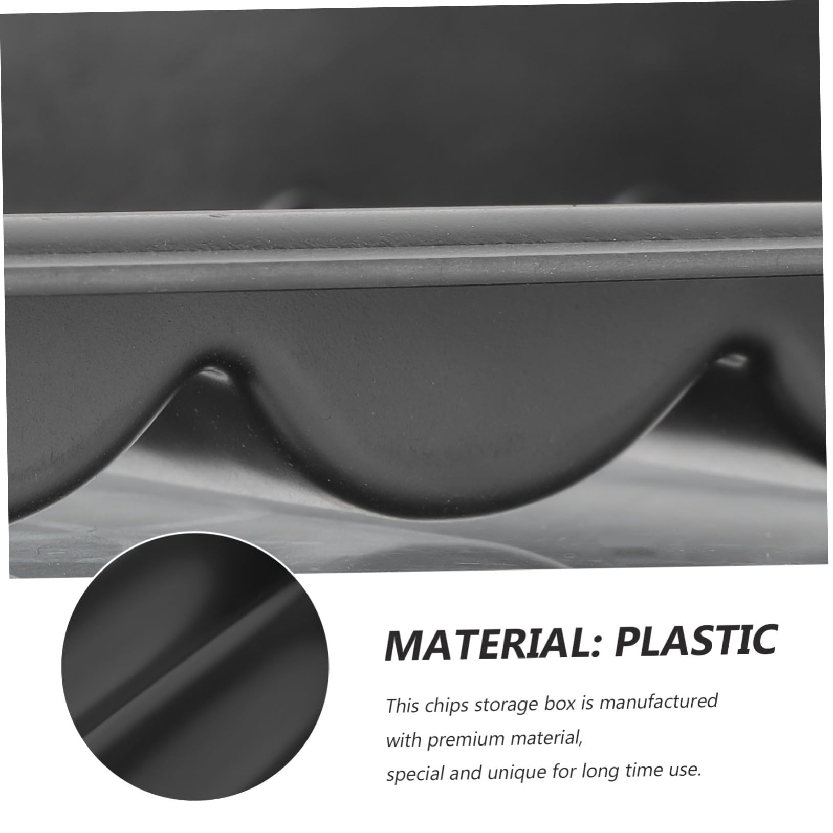 Uonlytech Vassoio Porta Fiches Poker in Plastica Resistente per Gettoni Organizer per Casa e Negozio Supporto per Fiches Hold Custodia Salvaspazio e Protettiva
