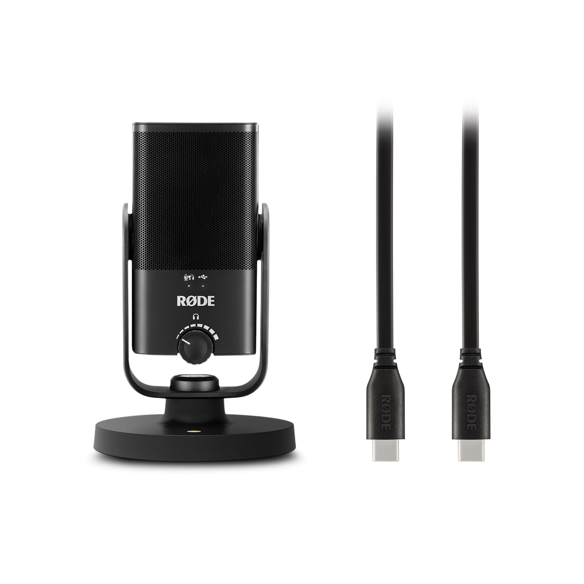 RØDE NT-USB Mini Studio-Quality Condenser Microphone + SC17 USB-C Cable (1.5m - Android and Mac Compatible) for Podcasting, Streaming, Gaming, Vocal and Instrument Recording