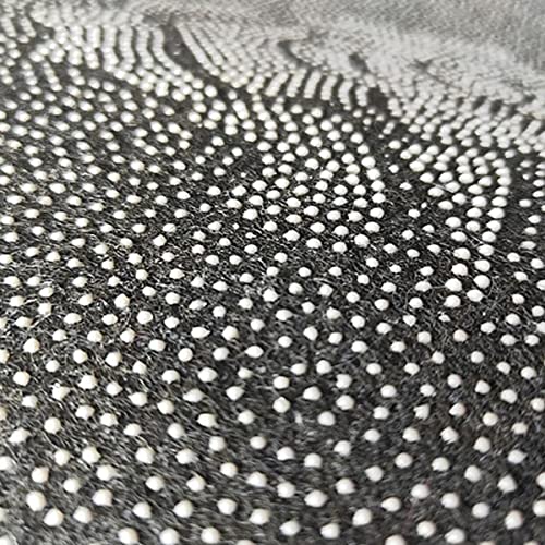 Image of wolpin Anti-Slip Bath Mat (40 x 60 cm) Quick Water Absorbent Door Mat Bathmat for Home, Kitchen, Haze Blue Hall Entryway, Cat Grey