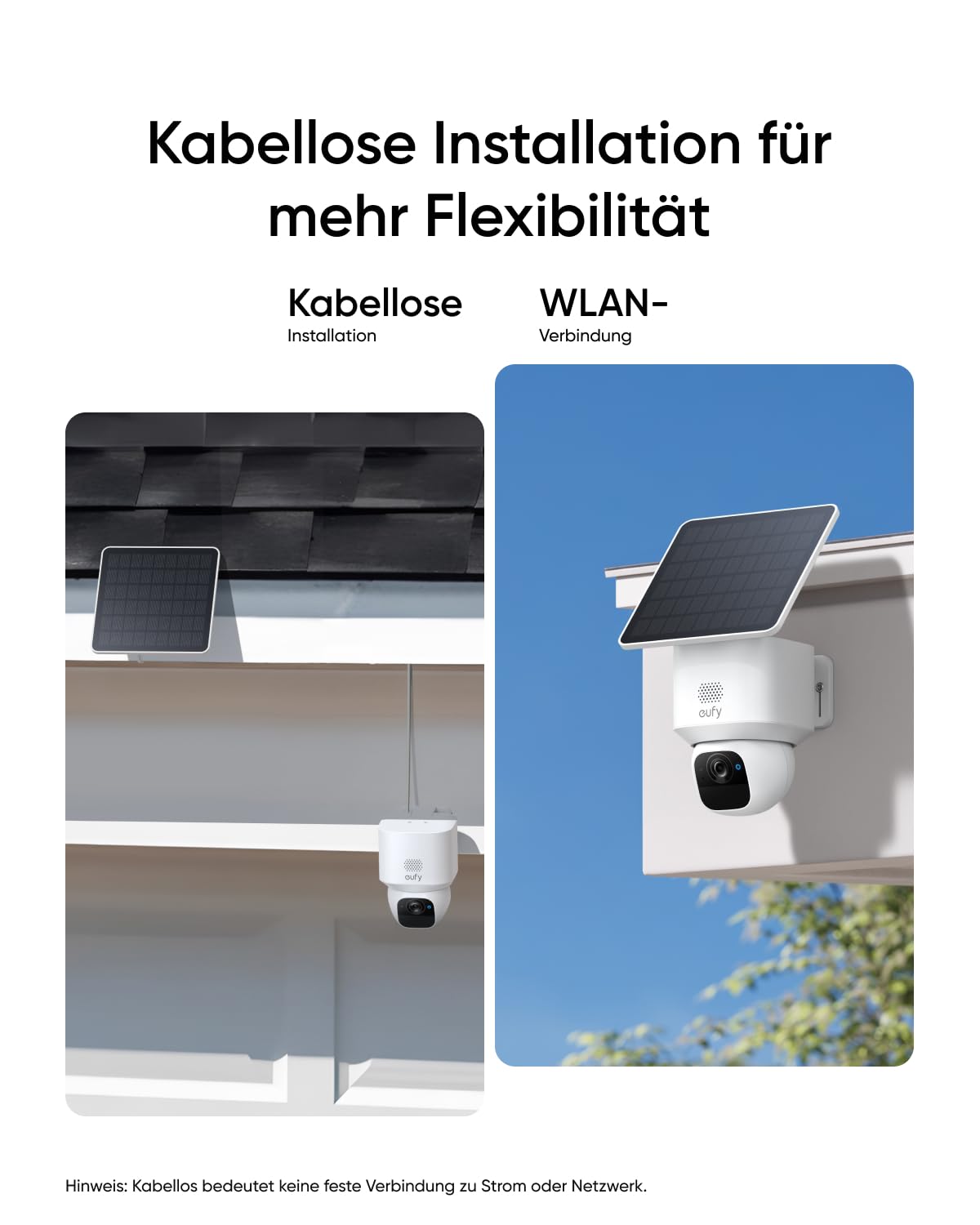 eufy eufyCam E30, Solar Überwachungskamera Außen, 360° Schwenk, KI-Tracking, 2K-Qualität, Kabellos, eufy Sicherheitskamera Outdoor, Kompatibel mit HomeBase S280 & S380, Ohne Monatliche ABO-Kosten