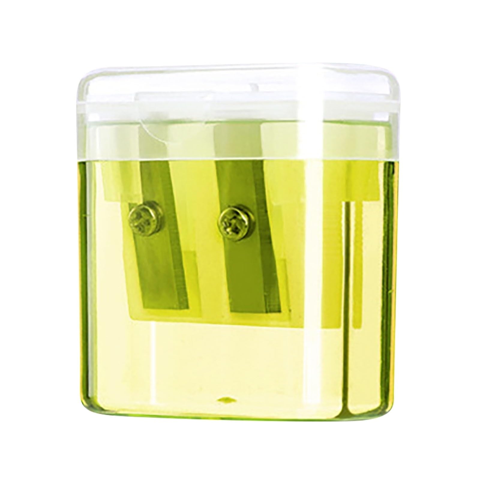 Taille-crayons compacts double perforation jaune avec structure plastique légère - 5