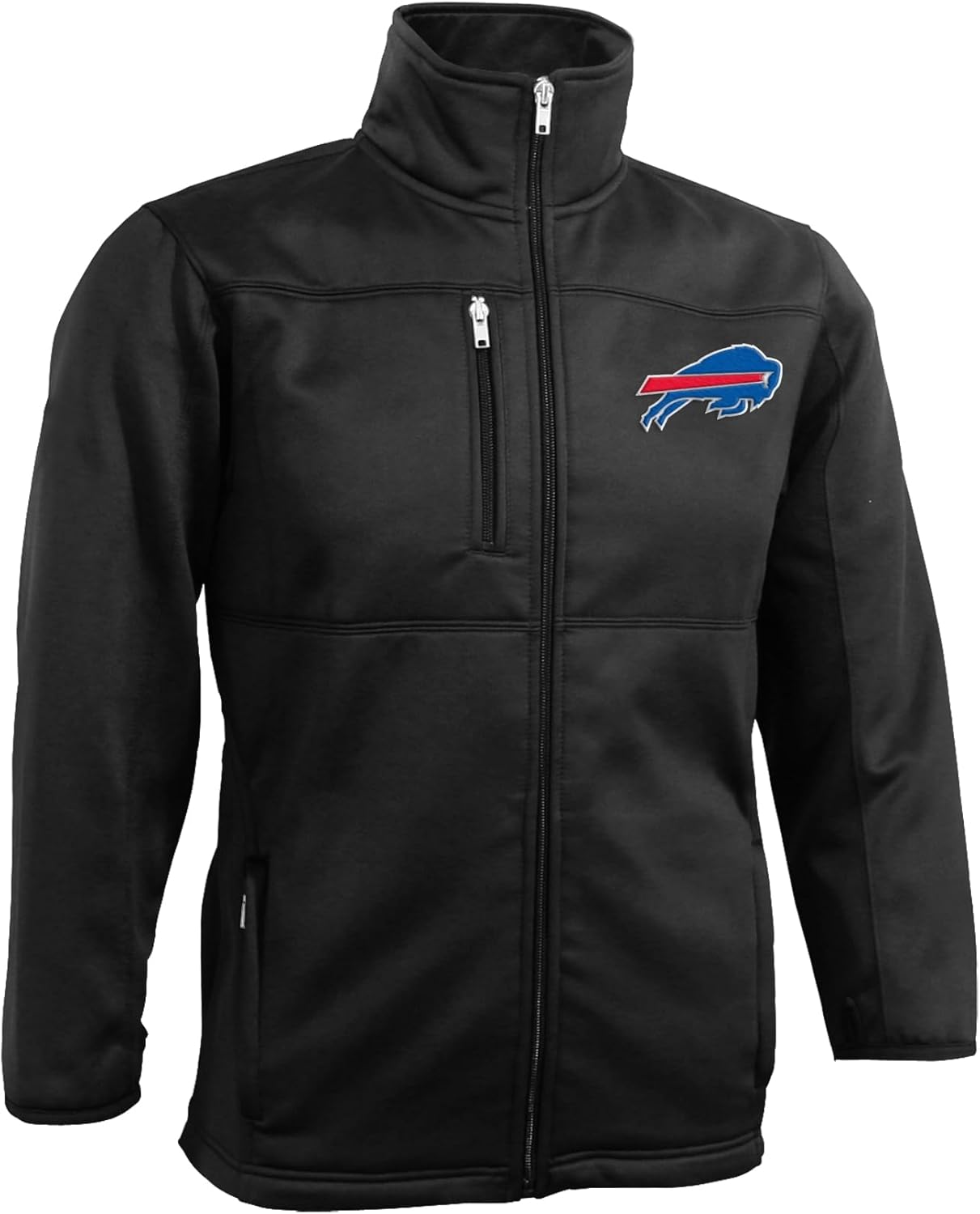 Outerstuff NFL Youth Boys 8-20 Bonded Fleece Full Zip Jacket, Black