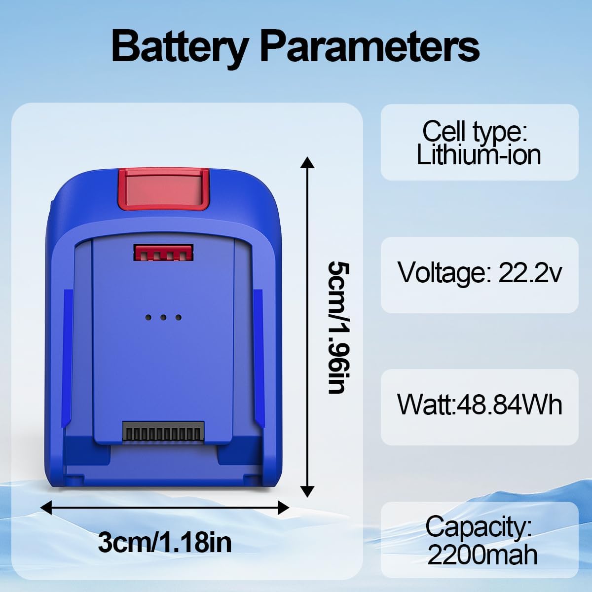 Y501 Cordless Vacuum Cleaner Battery, 1 Pcs, for Y501 Vacuum