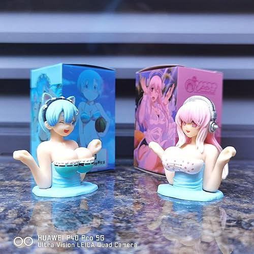 Miniatura 8 de 3 piezas Kawaii Shake Shake Girl decoración de tablero de automóvil, adorno de anime 2023 para niña, versión Q, regalo de juguete, linda muñeca