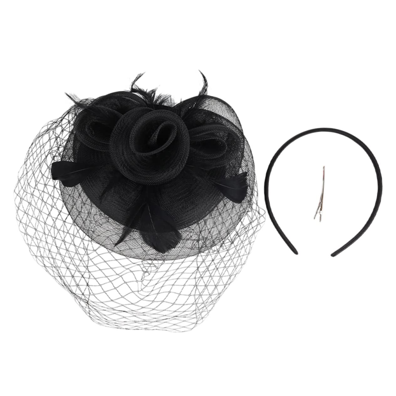 GALPADA 2Pcs Cappello da Cocktail Fascinators per Le Donne Tea Party Tea Party Banchetto Copricapo Tea Party Copricapo Wedding Fascinator Cappello di Fascinator Sposa
