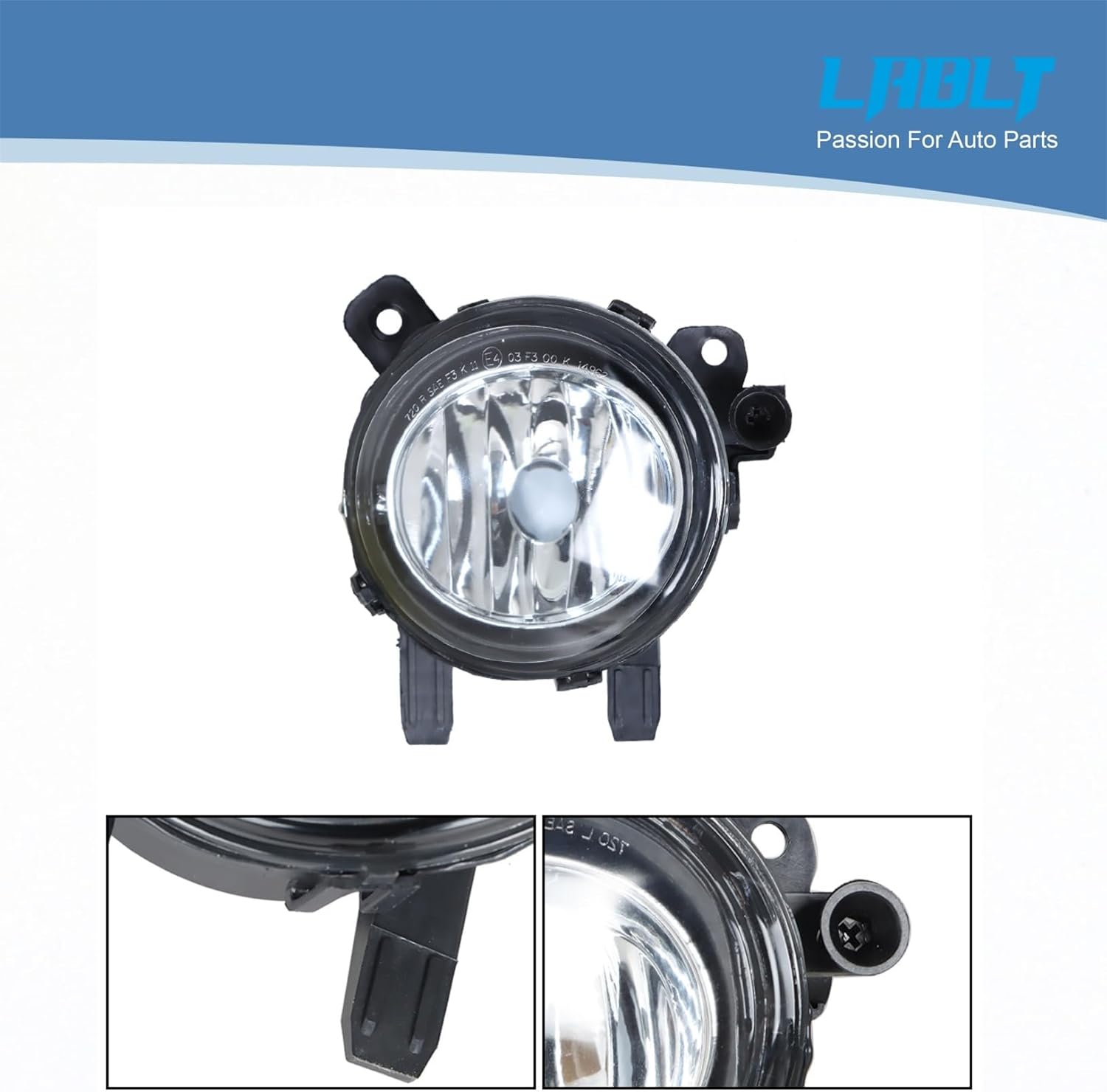 LABLT Pair Front Fog Light Cover Replacement for F22 F30 F35 328i 2012 2013 2014 2015 3 Series Model Bumper Fog Lamps