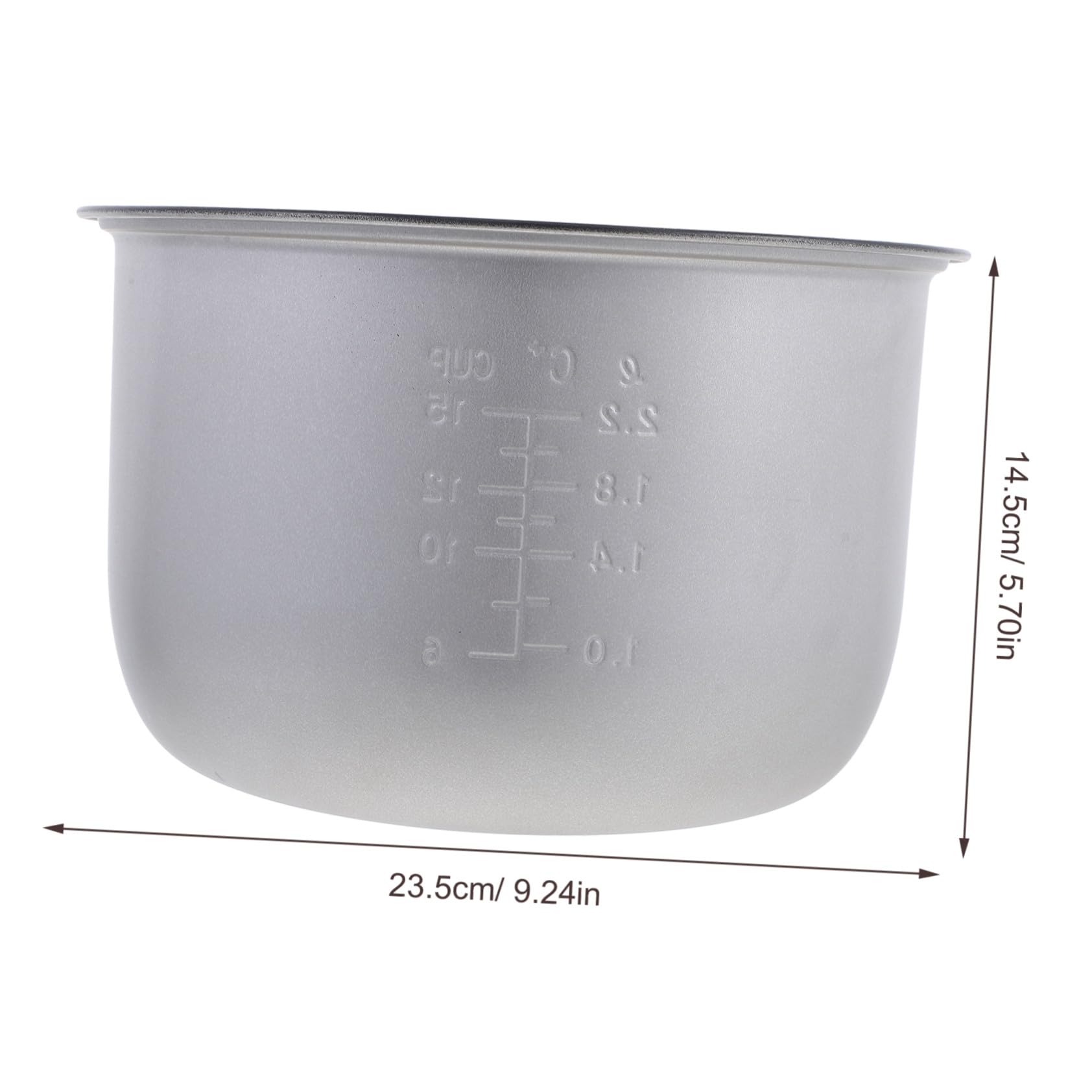 Pentola Interna Antiaderente da 5L per Cuociriso Elettrico Accessorio di Ricambio Rivestimento Stampo per Dolci Design Bilancia Adatta per Cucinare Zuppe e Torte