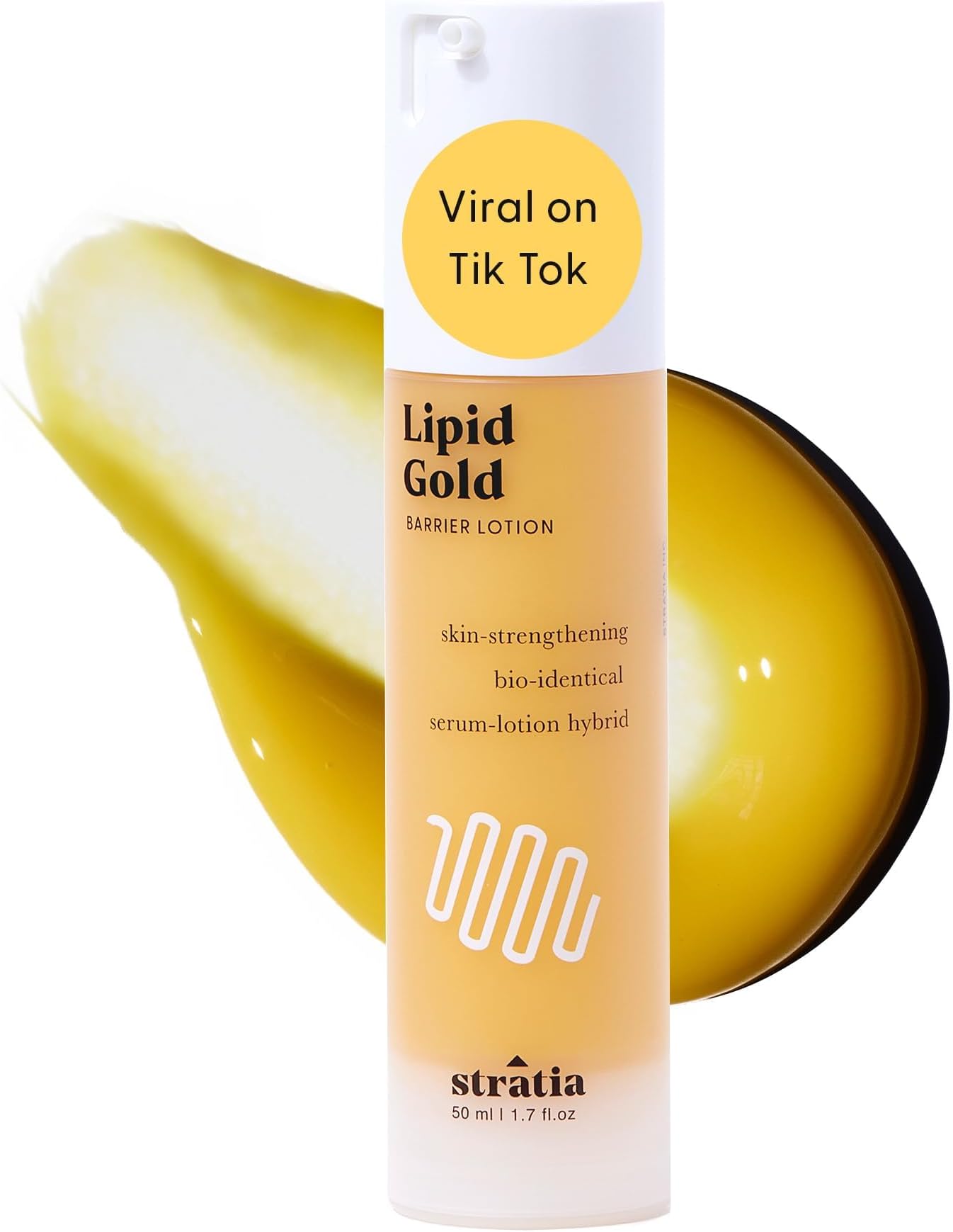 Lipid Gold Skin-Strengthening Ceramide Moisturizer with Niacinamide, Hydrates & Soothes All Skin Types, 1.7 Fl Oz