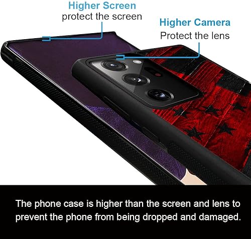 Miniatura 2 de DJSOK Funda compatible con Samsung Galaxy Note 20 Ultra, diseño con patrón de parachoques trasero, esquinas reforzadas antiarañazos, caver de TPU