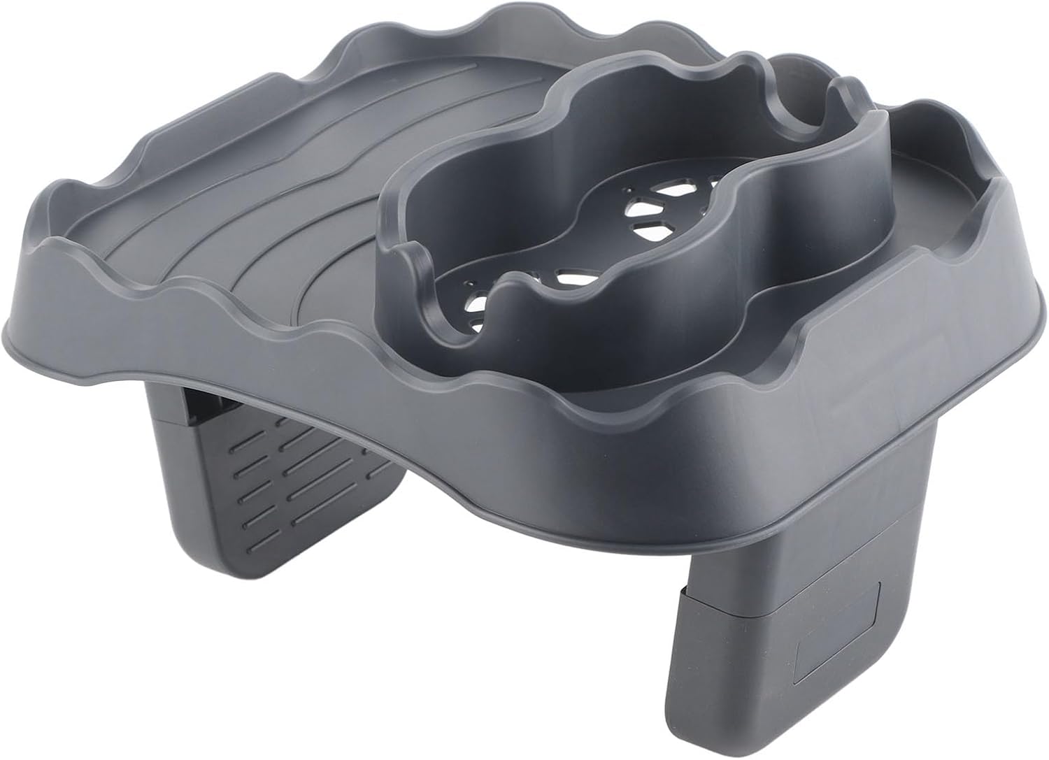 Mumusuki Hot Tub Table Tray, Attachable Cup Holder for Spa Wall, Pool and Hot Tub Accessory Shelf Drinks Snacks Phone Holder for Spa Bathtub(Grey)