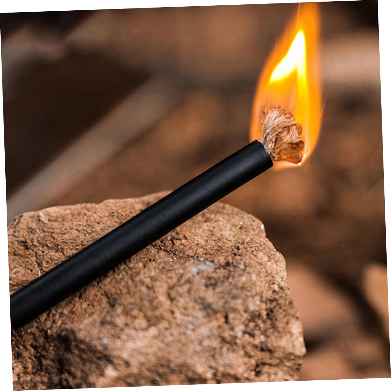 INOOMP 30stücke Outdoor Feuerstarter Seil Hochwertige Bienenwachs Für Camping Und Survival Windresistent Und Einfach Zu Entzünden Für Im Freien