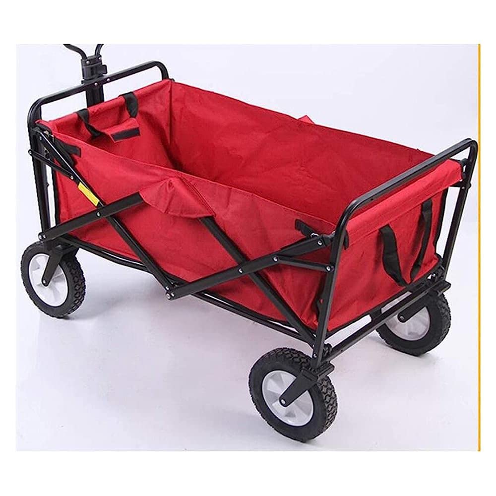 Questo Carrello a Mano, Carrello da Giardino a 4 Ruote, Robusto, Pieghevole, Borsa, Carrello da Giardino, carretto, carriola a Mano, Carrello da Campeggio, Carrello da Giardinaggio, Carrello