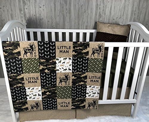Amazon Com Baby Boy Hunting Quilt Baby Camo Woodland Deer Buck Deerly Loved Baby Bedding Crib Bedding Babylooms Baby