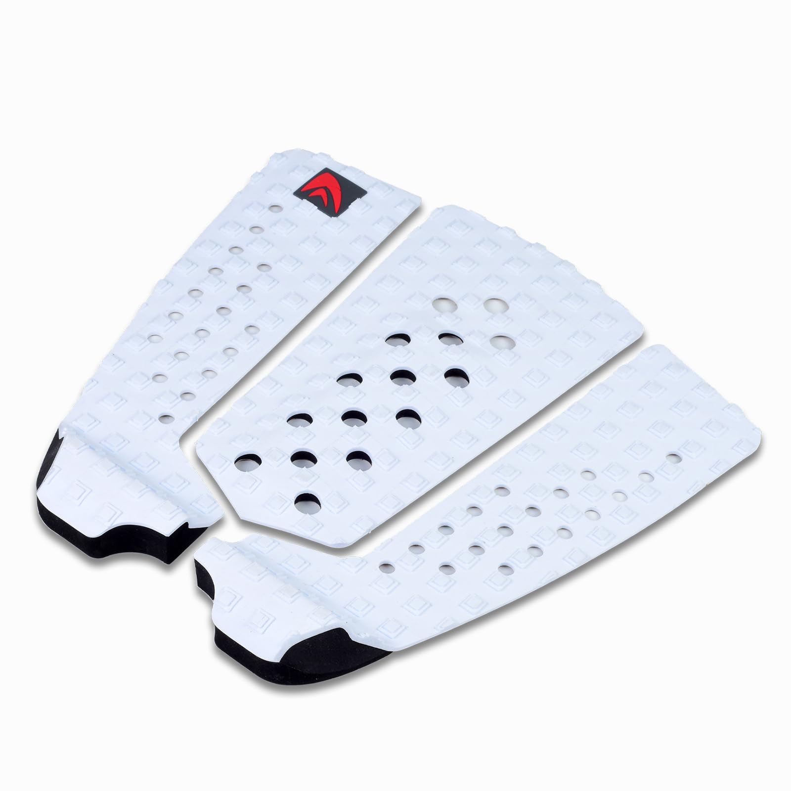 Abahub 9 Piece Surf Deck Traction Pad Premium EVA with Tail Kicker 3M Adhesive for Surfboard Longboard Shortboard Funboard Fish Skimboard Black/Blue/