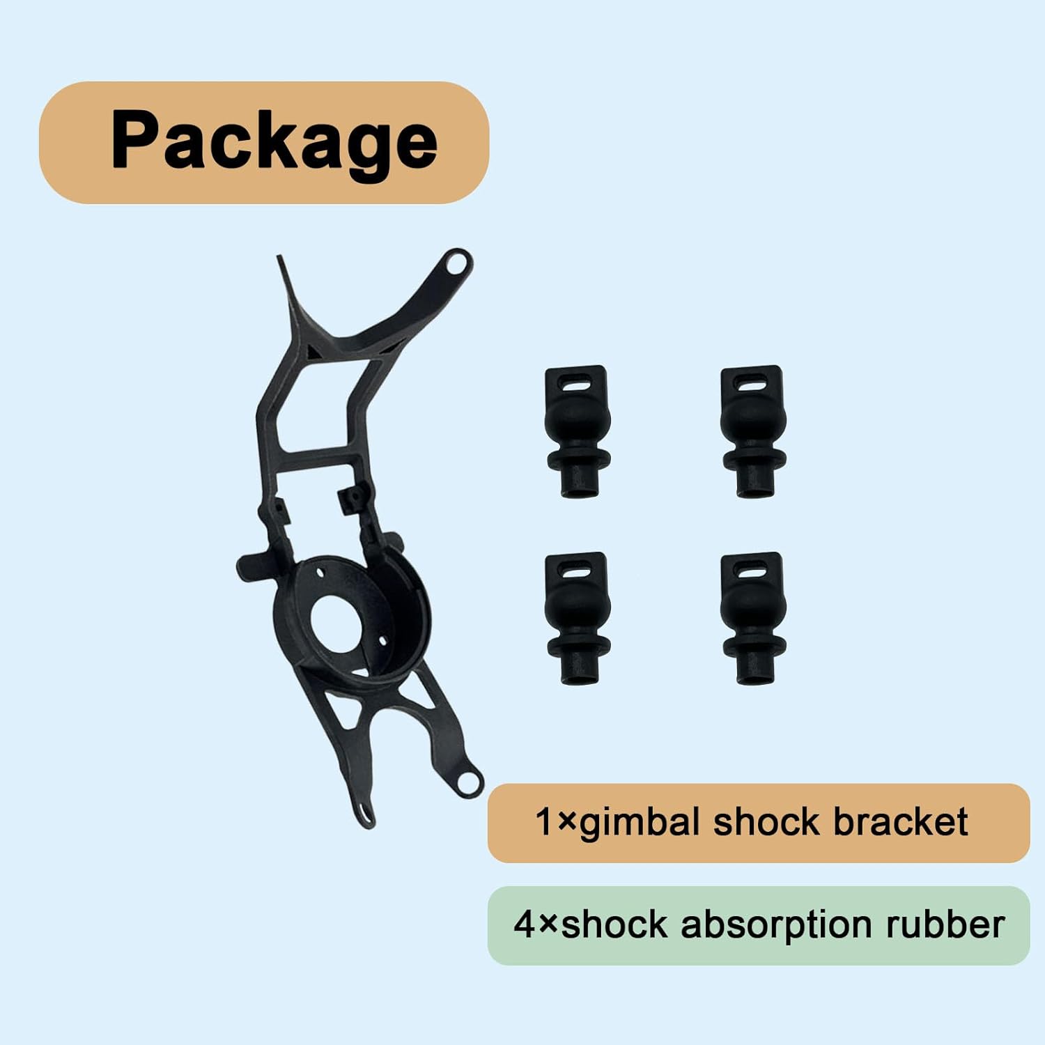 Mavic 3 Replacement for Gimbal Shock Lower Bracket+4pcs Shock Absorption Rubber Damper for DJI Mavic 3/3 Cine/3 Classic Repair Parts DJI Mavic 3 Drone Accessories