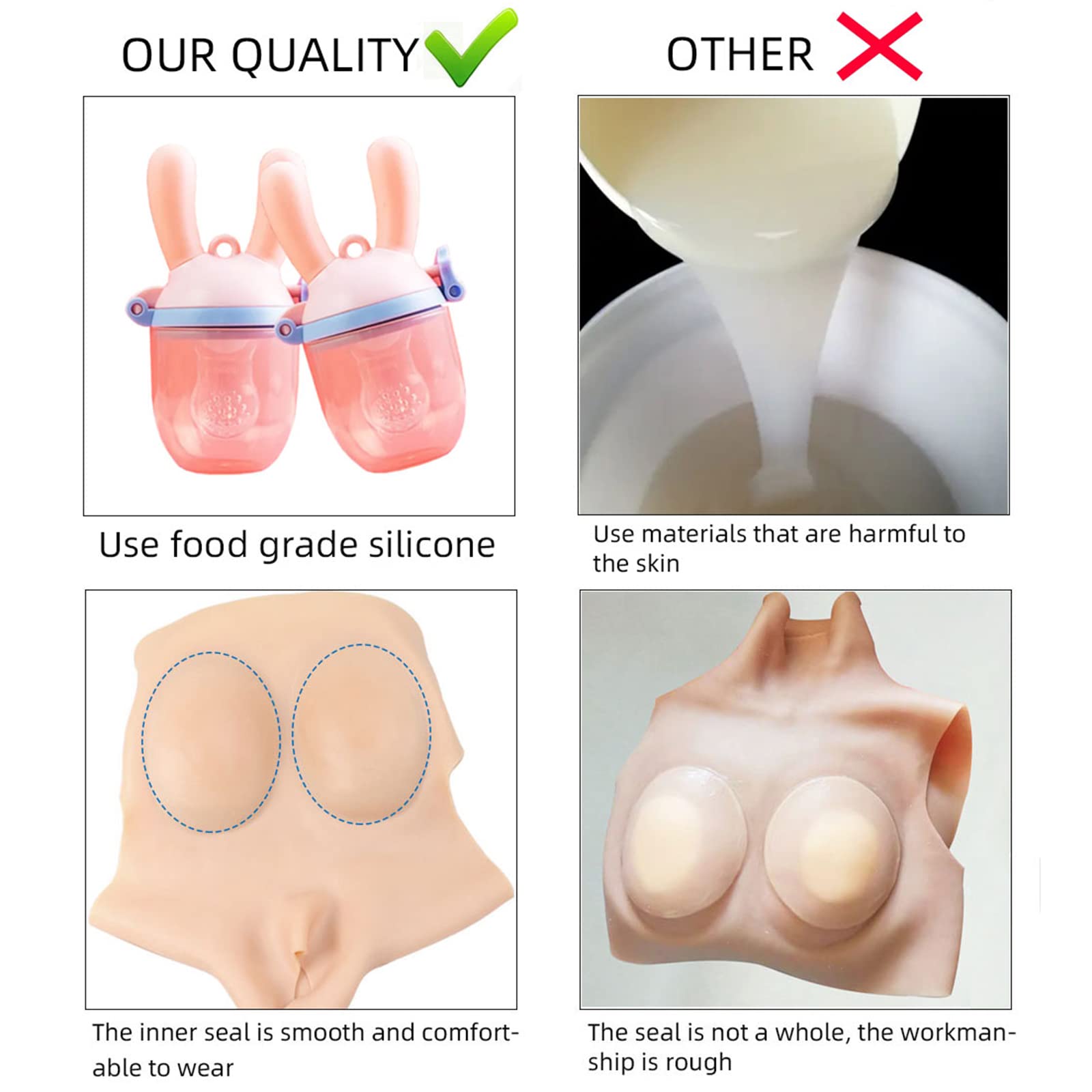 XSWL Pettorale in Silicone H/K Cup Forme del Seno realistiche morbide Grandi Tette finte Enhancer per Crossdresser Transgender Drag Queen