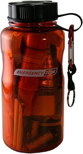 Miniatura 4 de Emergency Zone Kit básico de botella de supervivencia | Kit de suministros de emergencia compacto para artículos esenciales de campamento, espacio