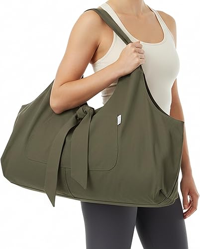 Yogiii, bolsa para esterilla de yoga, la YogiiiTotePRO, bolsa grande para llevar esterilla de yoga con bolsillo lateral, para todos los tamaño de