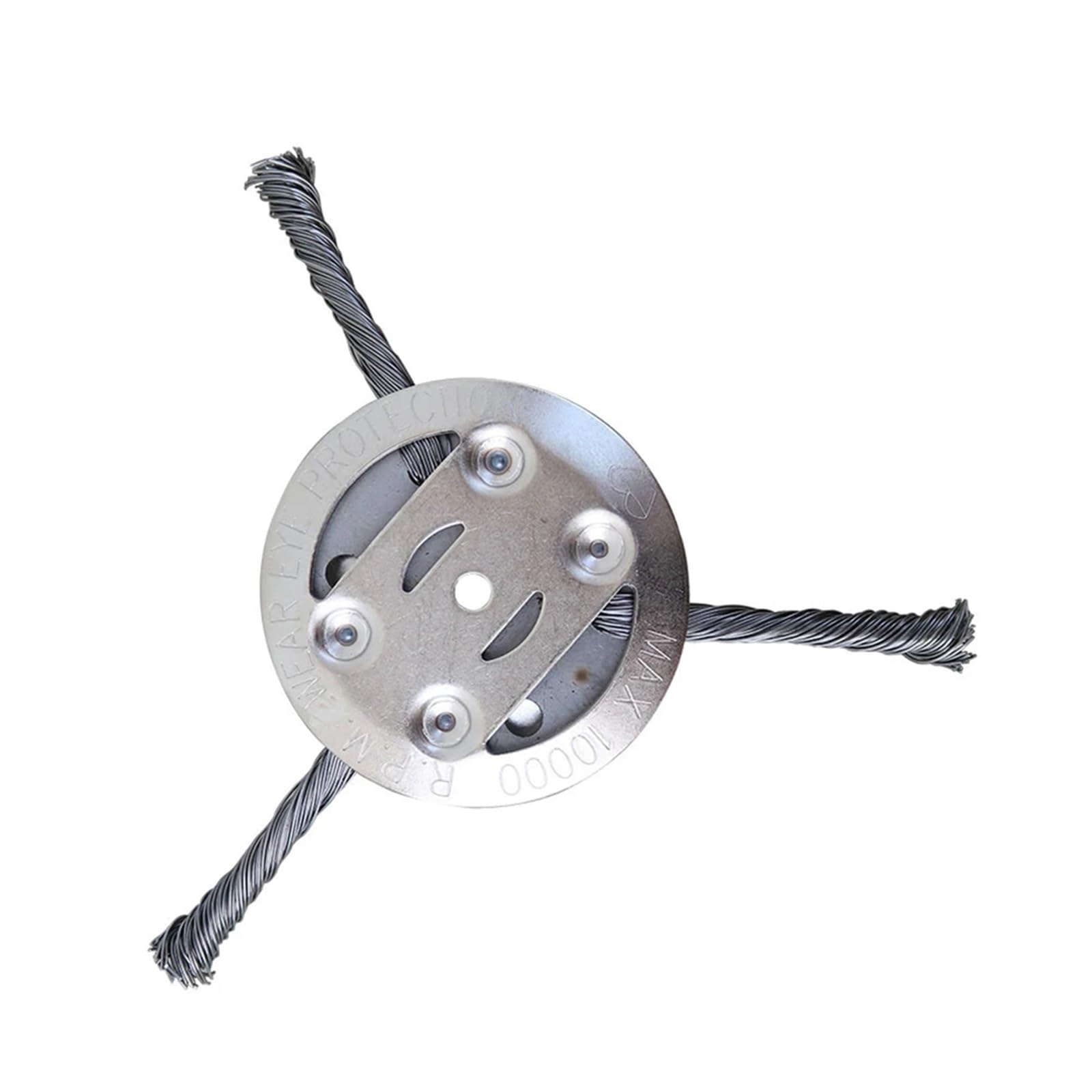 Tête de coupe-herbe en fil d'acier pour le désherbage des allées, disque 180mm à bord arrondi