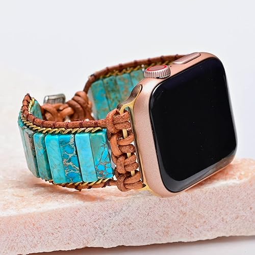 Miniatura 6 de BOBLUL Handmade Beaded Watch Band Bracelet for Women Compatible with Apple Watch 38mm40mm41mm42mm44mm45mm-Watch Strap Band for Iwatch Series
