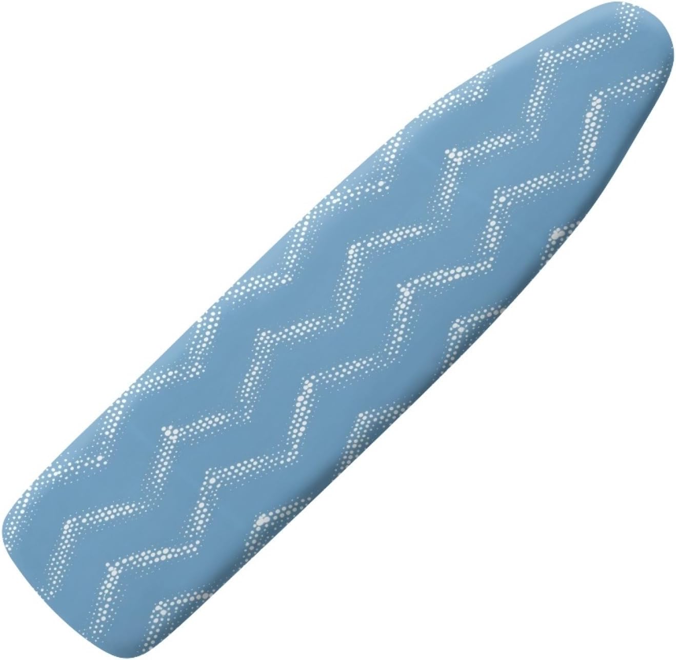 Padded Ironing Board Covers 18 X 49 Light Blue Wave Ironing Board Pad and Cover Thick Replacement Drawstring Tightening & Lock, Easy Fit, Scorch & Stain Resistant, Non Slip
