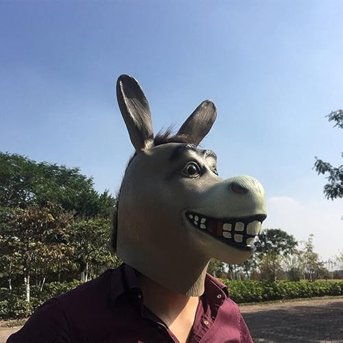 Acessório VBS Compatível com Máscara Festa A Fantasia Máscara Burro
