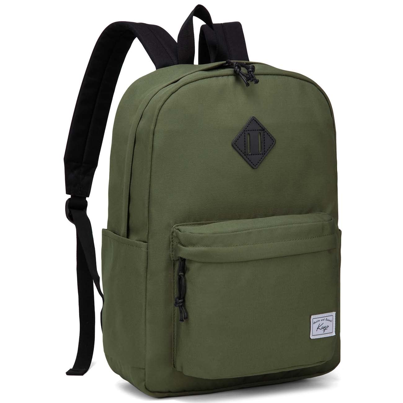 KasgoSchool Backpack, Lightweight Water-Resistant Rucksack 17.3L Large Capacity Backpack for Men Women Teenagers Casual Daypack Travel Work Hiking