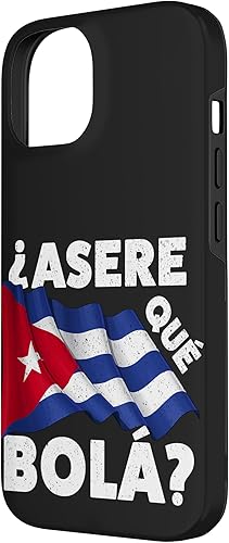 Miniatura 5 de iPhone 13 Pro Max Cool Bandera cubana con divertido estuche de felicitación español con texto cubano