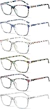 SIGVAN Ladies Reading Glasses Blue Light Blocking Spring Hinge Fashion Pattern Print Eyeglasses for Women