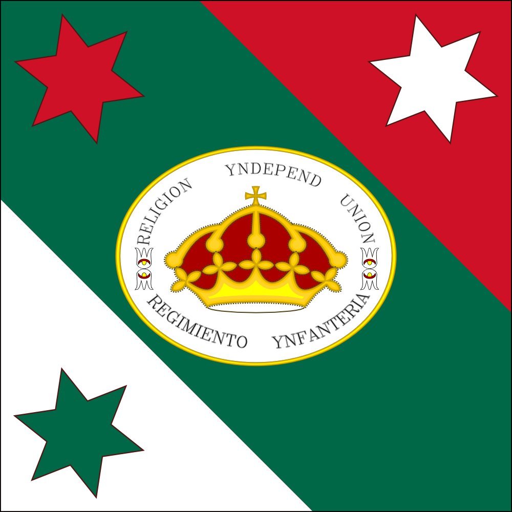 Drapeau Trigarante MNH la solution vectorielle pour agrandissement net