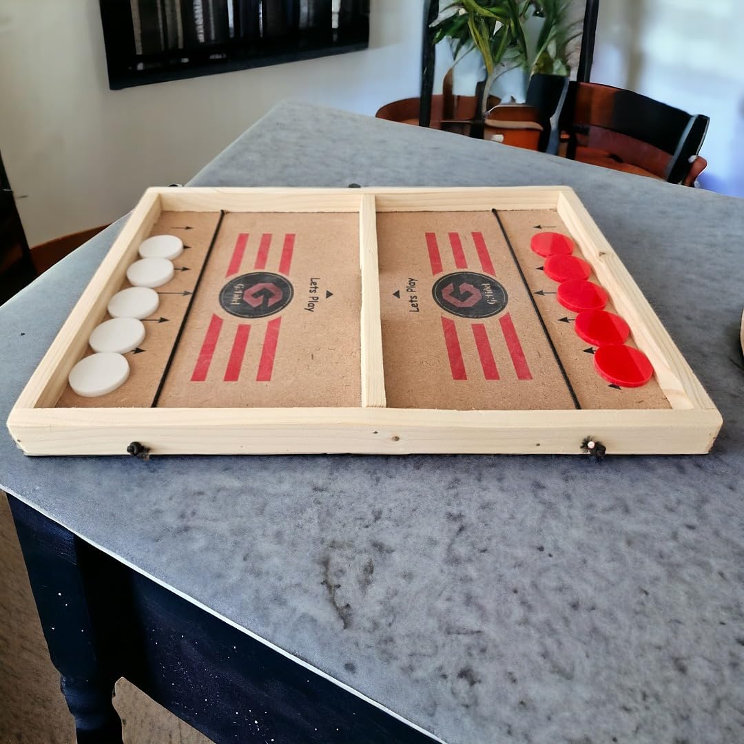 G.FIDEL 24" Professional Large Size Fast | Faster | Fastest Finger First String Hockey Sling Puck Indoor Board Games & Toys for Kids Children Adults & Family. 4
