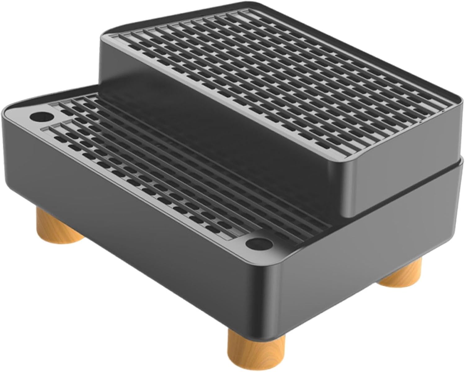 Automatic Cat Ramp Cat Step Pad Removable Mat Waterproof Easy to Clean Footboard for Small Elderly Cats- Dark Grey