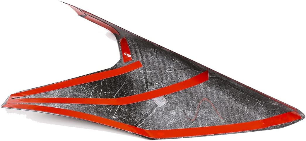 Real Carbon Fiber Gear Trim Fit for Toyota Supra GR A90 A91 MK5 2019-2022, Intake Scoop Turbo Bonnet Vent Hood Air Vent Trim Cover is Made of Carbon Fiber Material, 1PCS