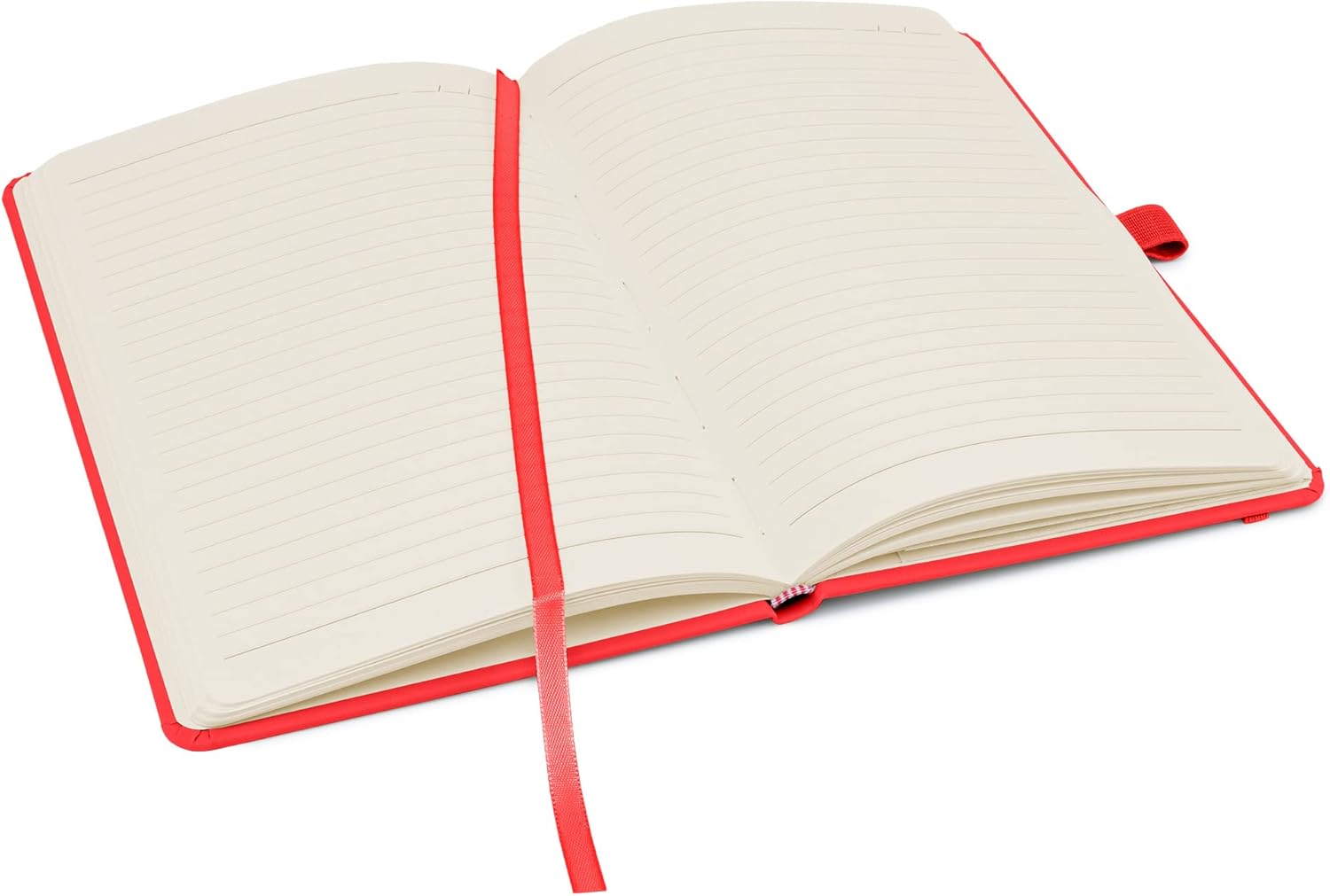 Notes London Eco A5 Notebook with Lined Pages, Pen Loop, Ribbon, Date Marks and Paper Pocket, Medium Hardback Journal, Note - Image 5