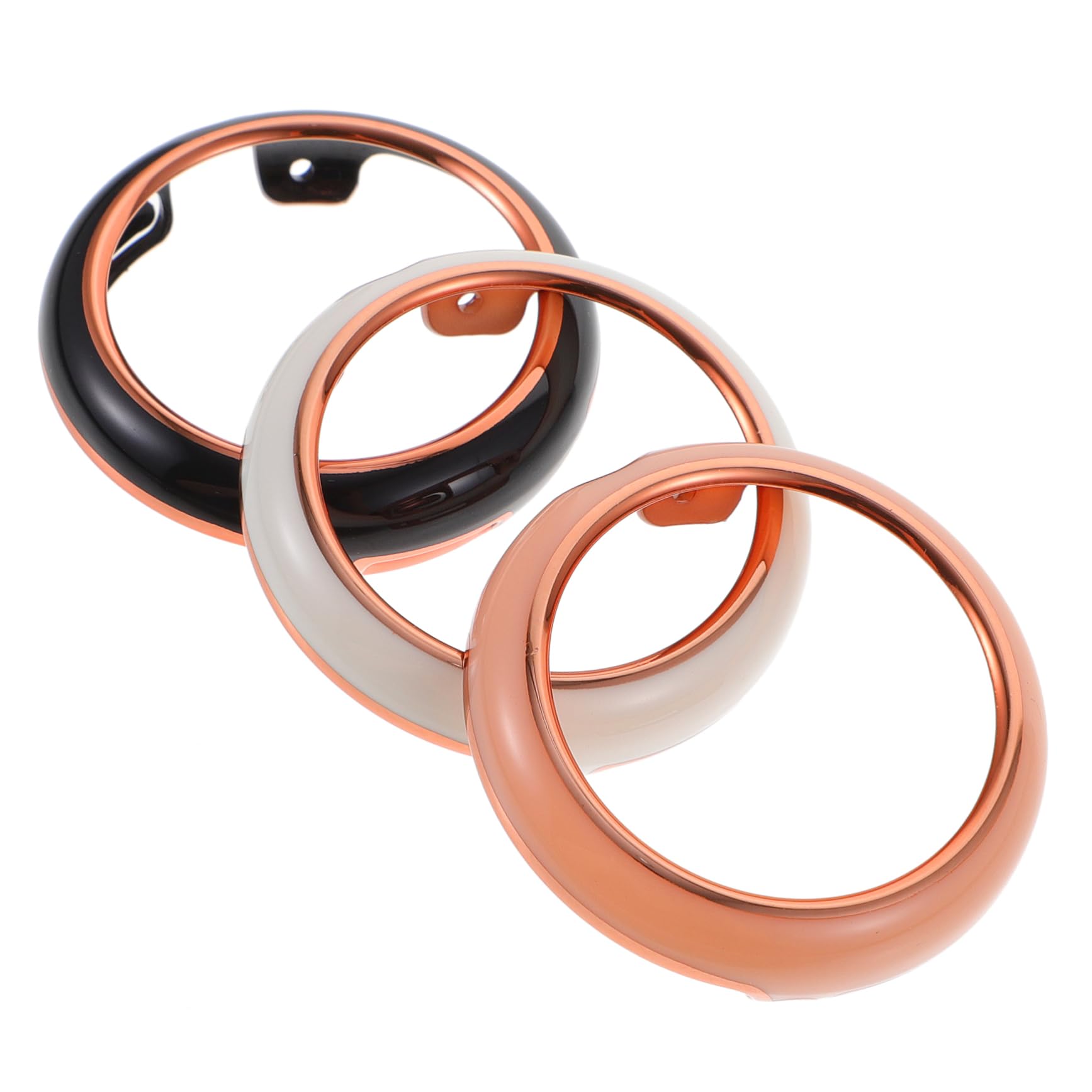 OSALADI 15pièces Coque De Pour Montre De Noir Rose Blanc Étui Aux Chocs Et Anti-rayures Pour Montre Connectée