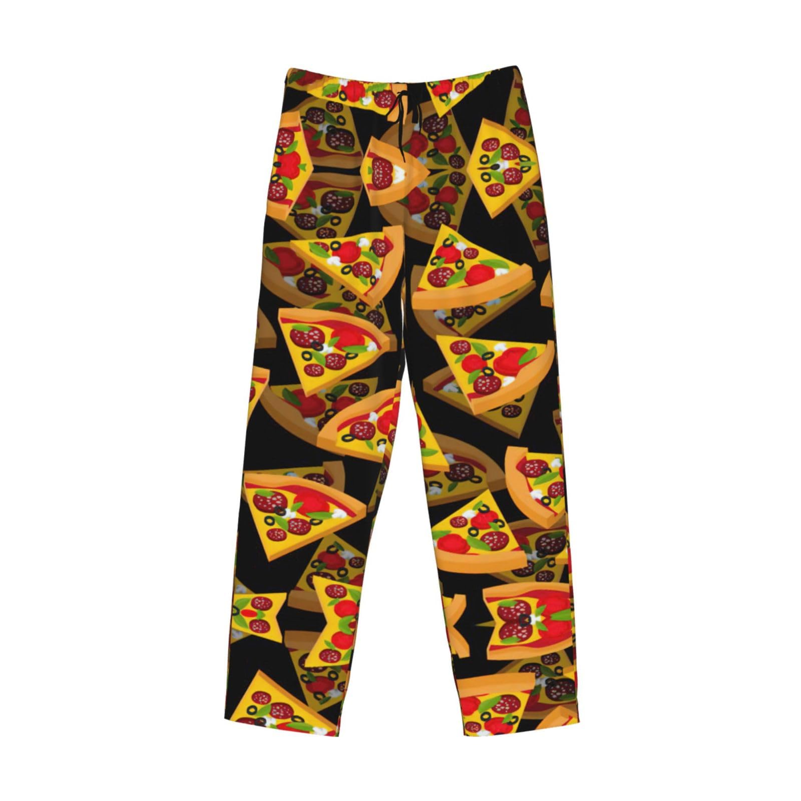 Pantalon de pyjama 3D Pizza pour homme avec poches latérales
