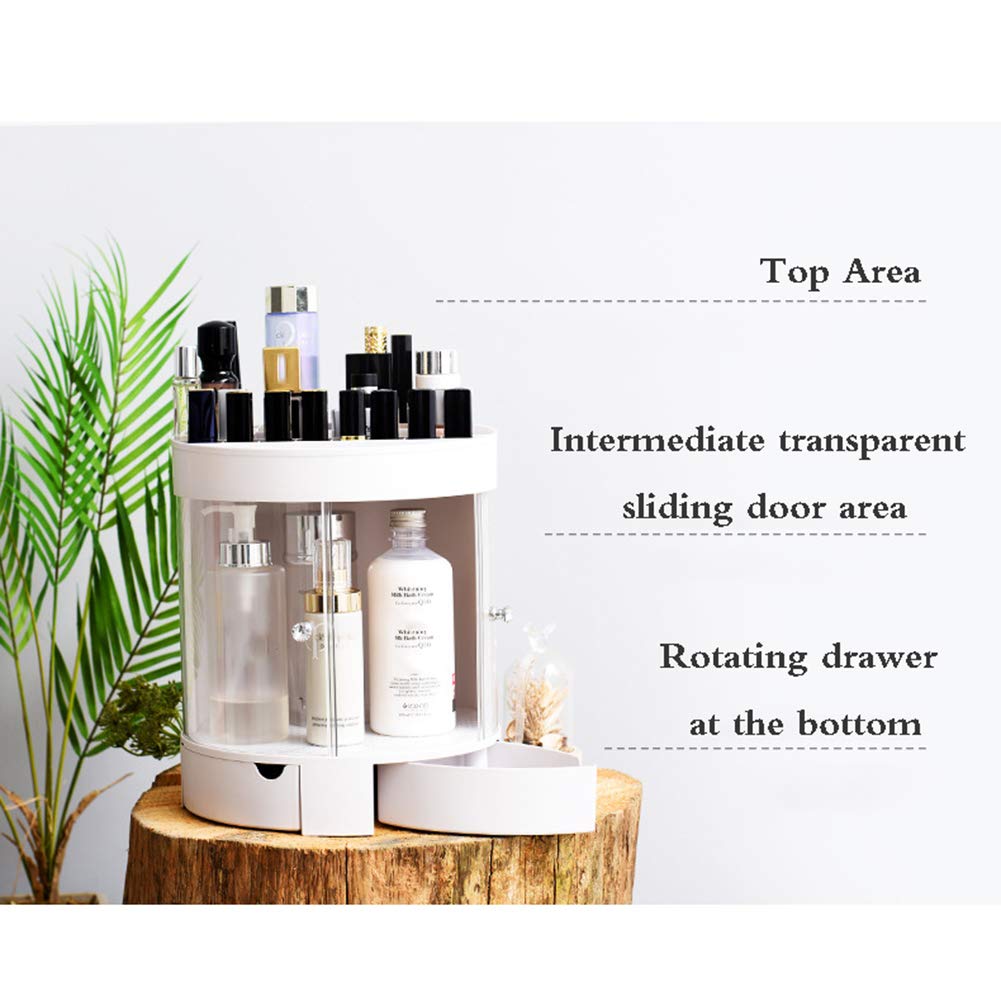 Caja Organizador de Maquillaje, Grande Capacidad Cosméticos Organizadores con Bolso para Dresser Baño, Regalo para Niñas Mujeres Saludable